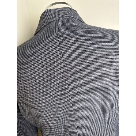 H&M Women’s Houndstooth Three Button Lined Blazer Jacket - Size 6 EUC - Picture 7 of 12